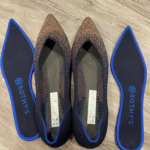 Rothy’s 🦄, 9, Pre-Owned, Midnight Metallic - Picture 7 of 8